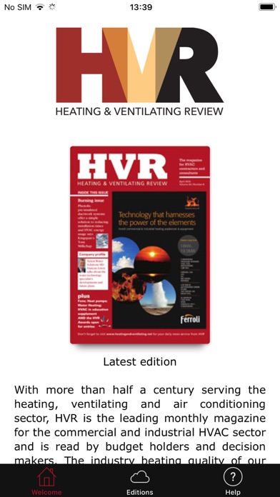 Heating & Ventilating Review Screenshot