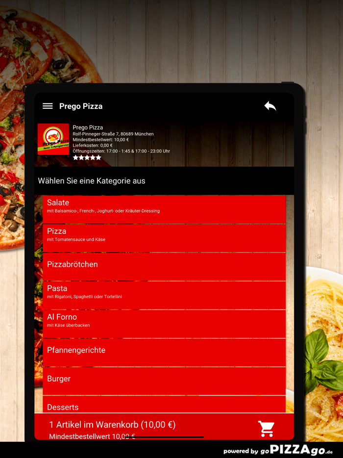 Prego Pizza München