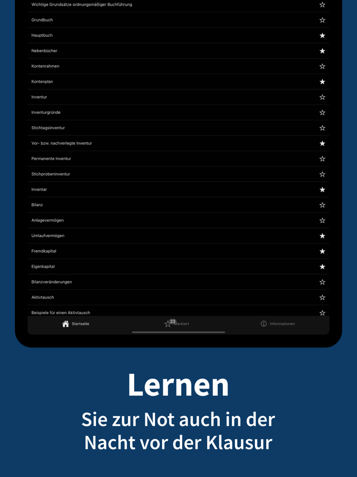 Buchhaltung - Stichworte