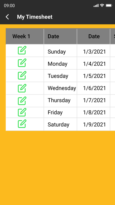 JR Time Sheet Screenshot