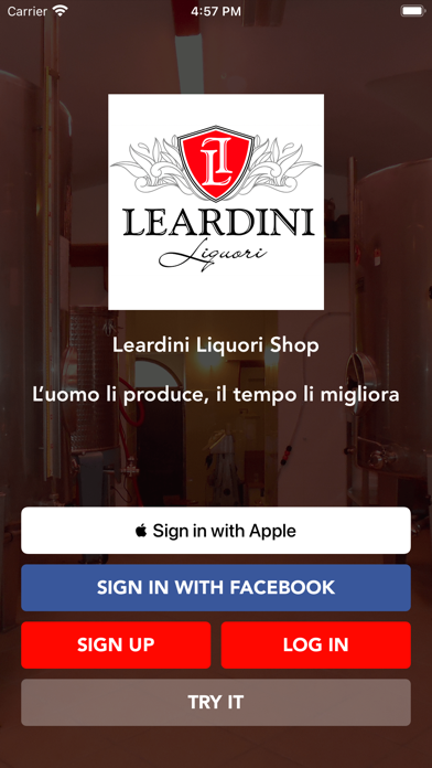 Leardini Liquori Shop Screenshot