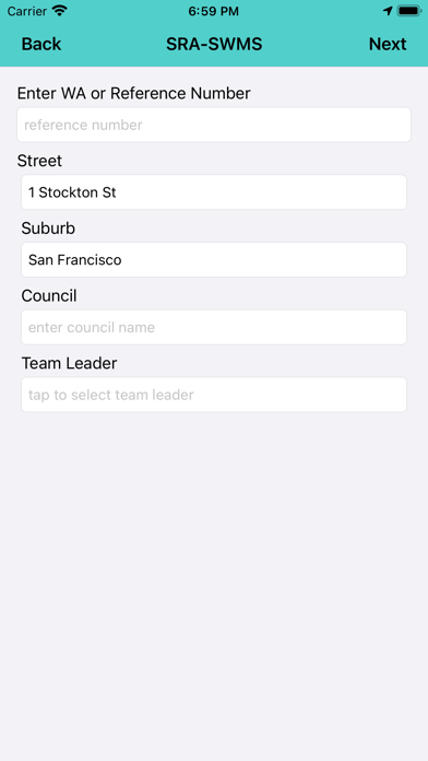 SITE RISK ASSESSMENT Screenshot