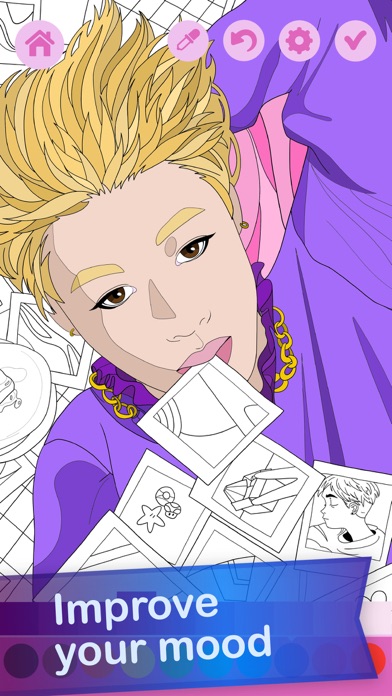 Kawaii Anime Coloring Book Screenshot