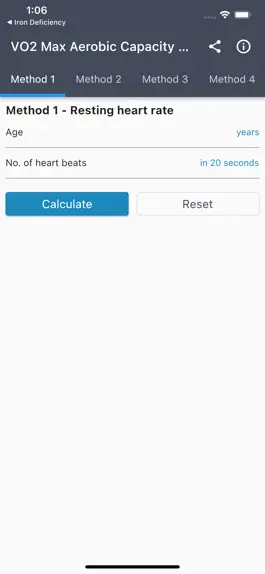 Game screenshot VO2 Max Aerobic Capacity Calc mod apk