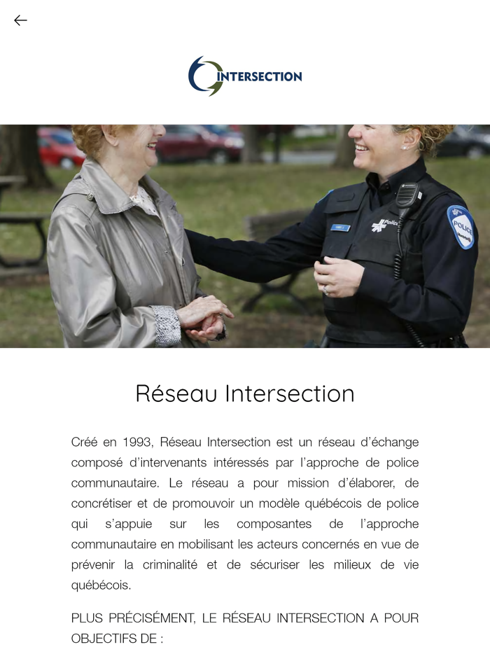 Réseau Intersection