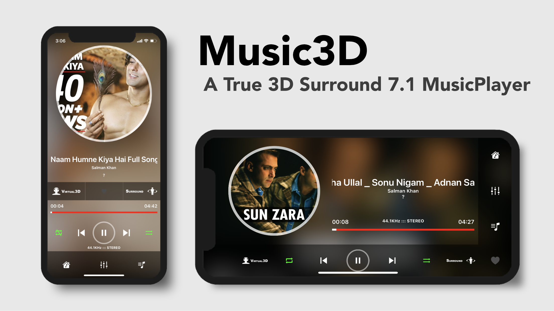 3D Surround 7.1 MusicPlayer