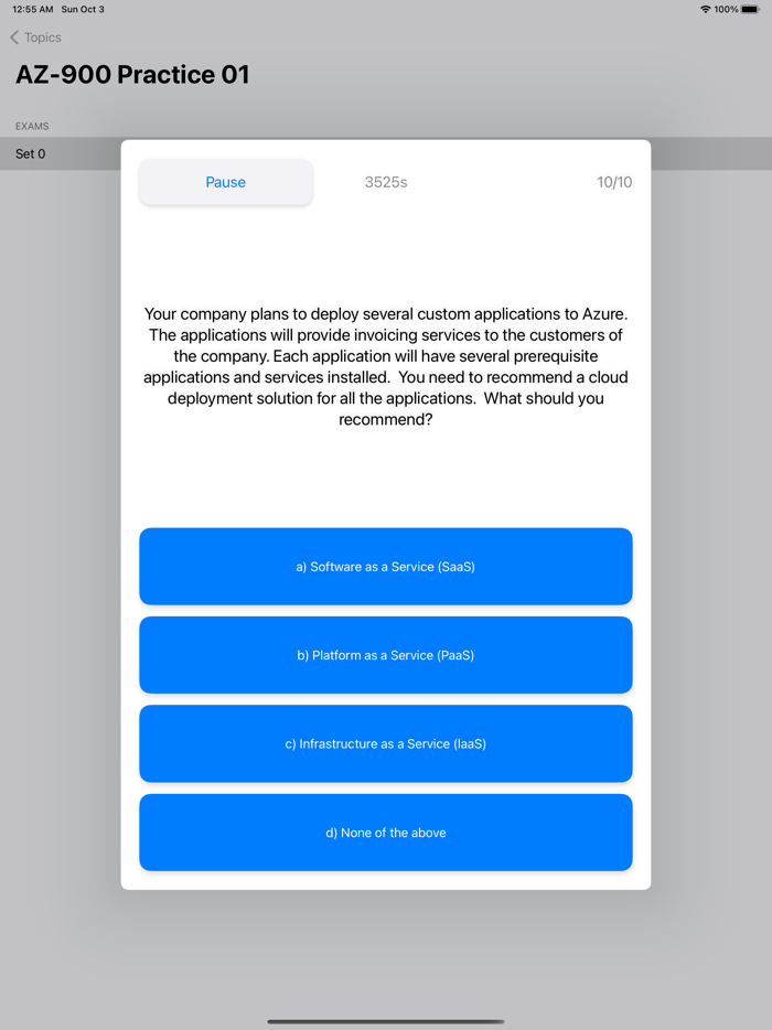 AZ-900 Practice Exam