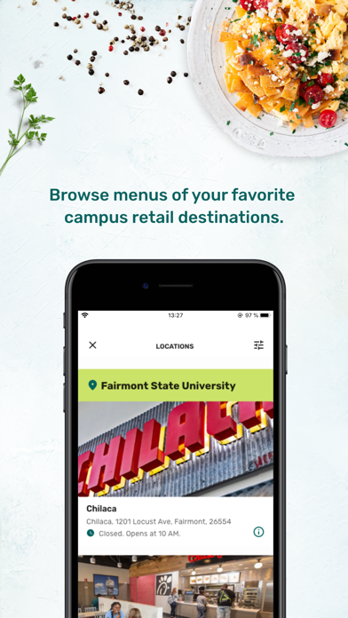order+eat campus dining Screenshot