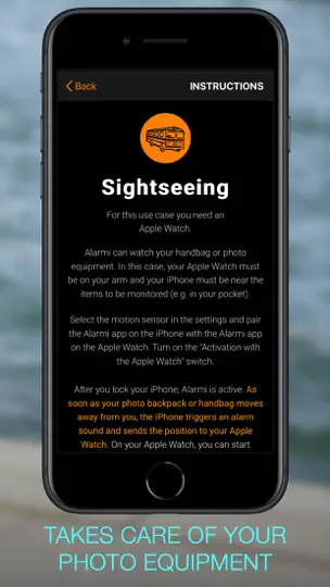 Captura de pantalla de Alarmi - The Mini Alarm System en iPhone 6
