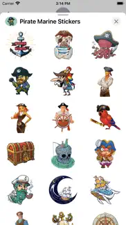 pirate marine stickers iphone screenshot 3