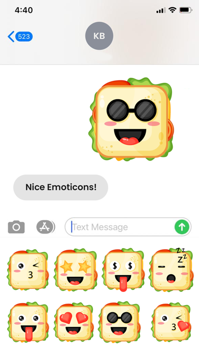 Screenshot #1 pour Emojis Set for iMessage