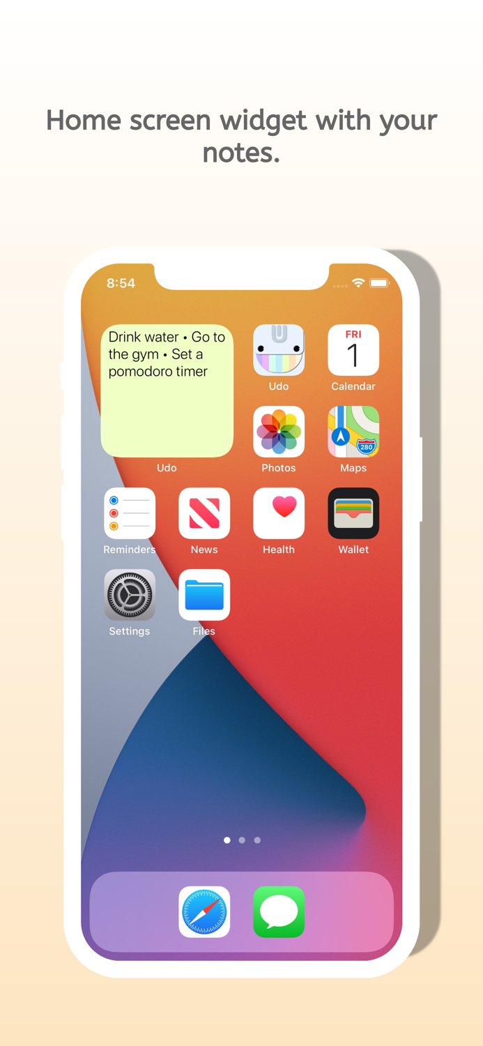 UDO Smart Assistant  Diary
