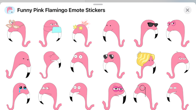 Funny Pink Flamingo Stickers Screenshot