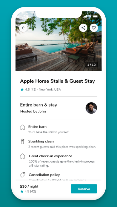 HorseBnB Screenshot