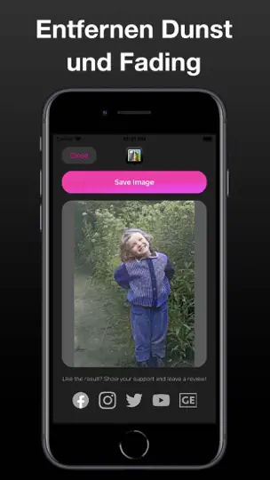 Screenshot von Schwarz Weiß Fotos Farben Pro auf dem iPhone 4