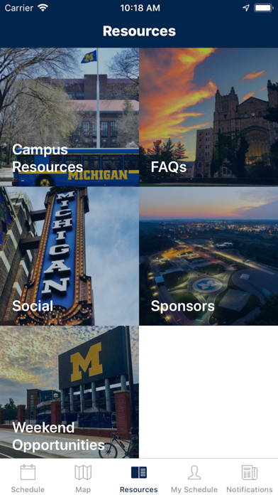 U-M Parents & Family Weekend Screenshot