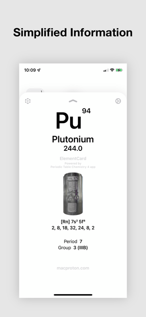 ‎Zrzut ekranu układu okresowego pierwiastków chemicznych 2024