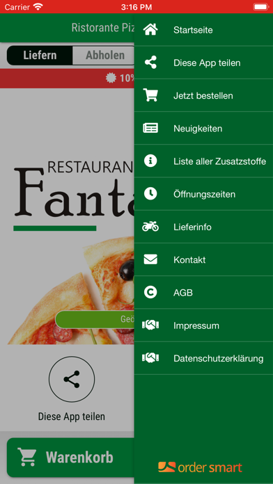 Ristorante Pizzeria Fantasia Screenshot