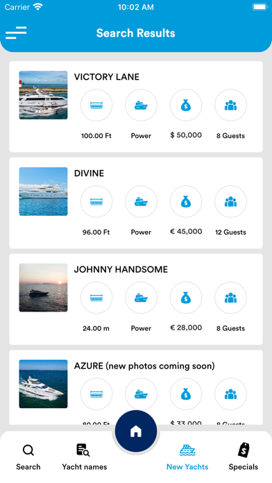 Yacht Charters Screenshot