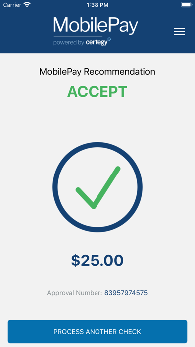MobilePay by Certegy LLC Screenshot