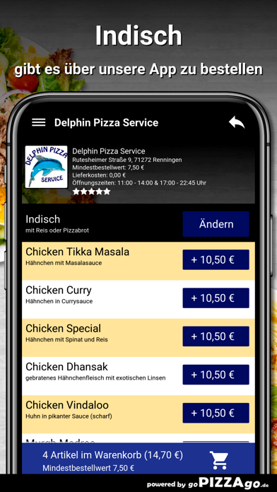 Delphin Pizza Renningen screenshot 6