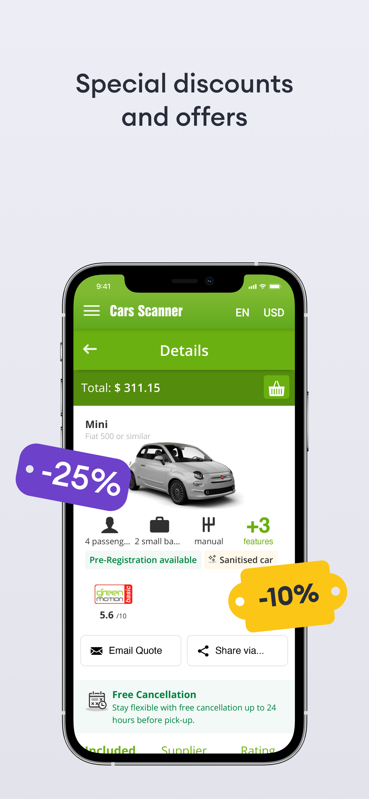 Cars Scanner - car rental