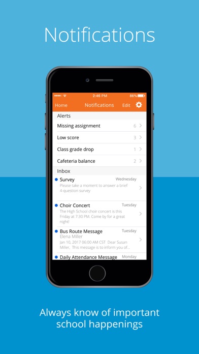 Tyrone Area School District Screenshot