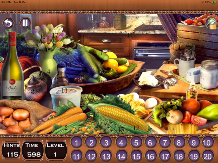 Hidden Numbers 4 in 1 Game