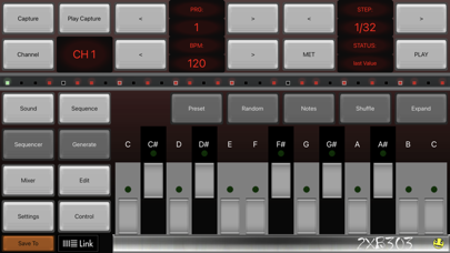 Screenshot #3 pour 2XB303 Bass Sequencer EDM-303