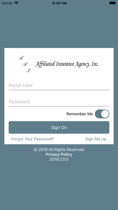 Affiliated Agency, Inc. Online Screenshot