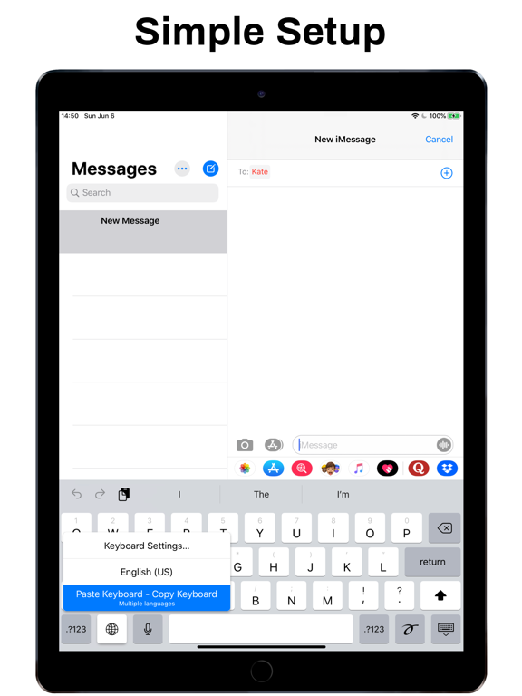 iPad Image of Paste Keyboard - Copy Keyboard