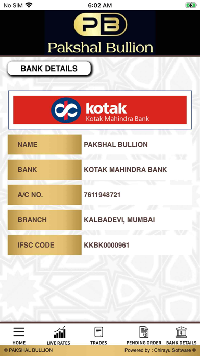 Pakshal Bullion Screenshot