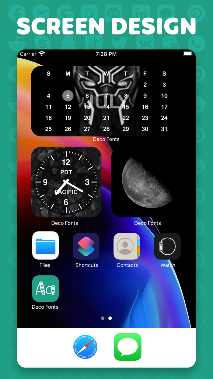 Deco Fonts - Font Art keyboard