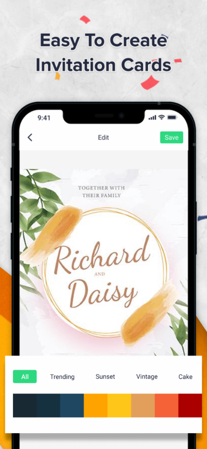 Invitation Card Maker - Editor