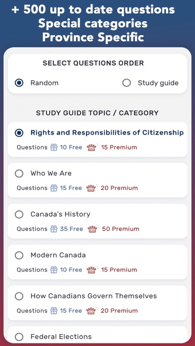 Canada Citizenship Test - 2024 Screenshot