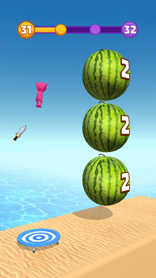 #4. Knife Jump And Hit (iOS) 由: Alexandr Chernov