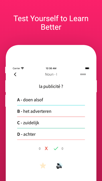 Practice Dutch French Words Screenshot