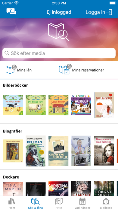 Biblioteket screenshot 2