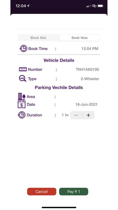 GCC Smart Parking Screenshot