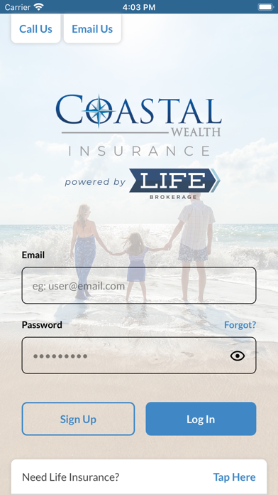 Coastal Wealth Life Quotes Screenshot