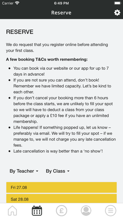 Hot Yoga Brixton studio Screenshot