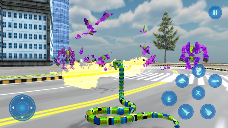 Snake Robot Transform Car Game