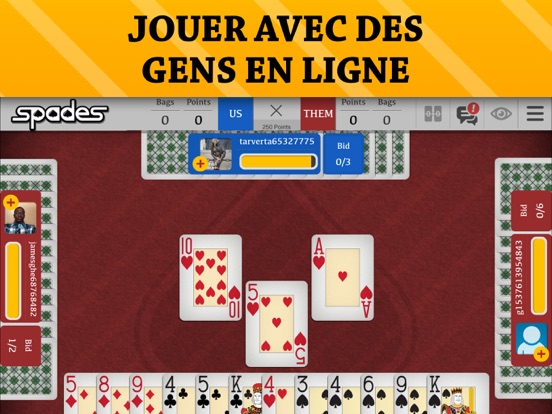 Screenshot #5 pour Spades En Ligne: Jeu de Cartes