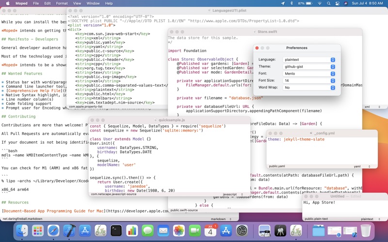 Screenshot #1 pour Moped Text Editor