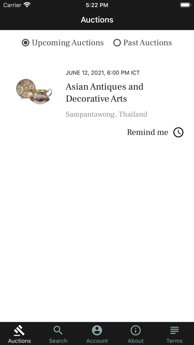 RCB Auctions Screenshot