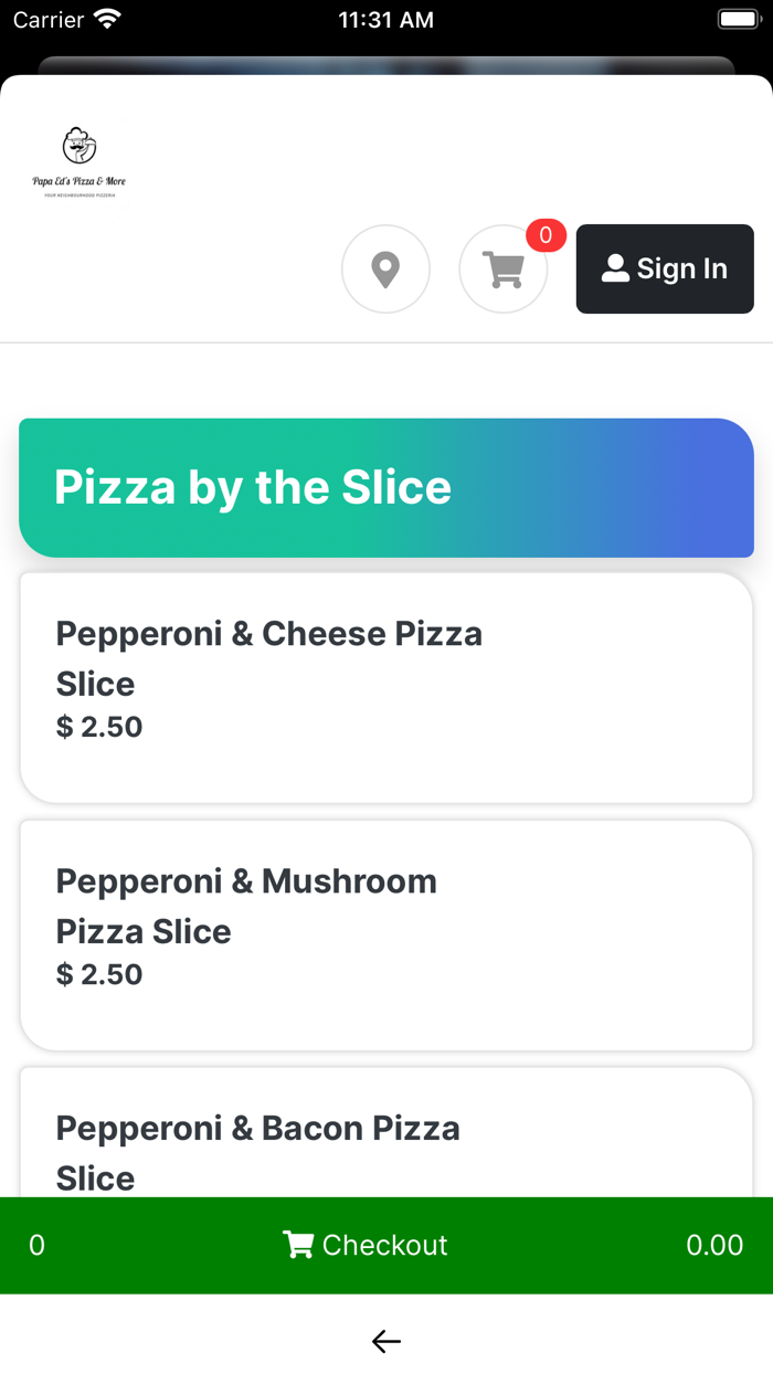 Papa Eds Pizza and More