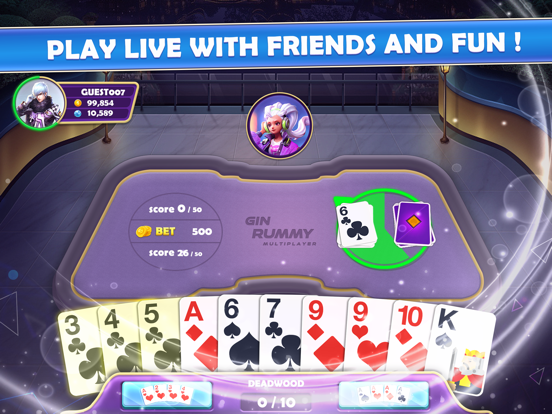 Screenshot #5 pour GinRummy Multiplayer