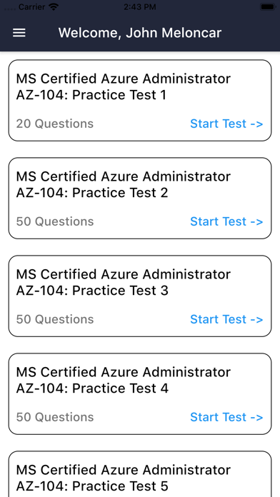 AZ-104 Certification Screenshot