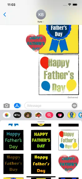 Game screenshot Father's Day Stickers!!! apk