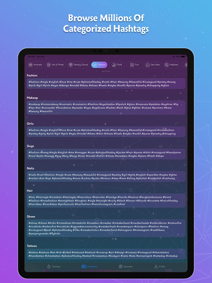 igTAG  Hashtags for Instagram